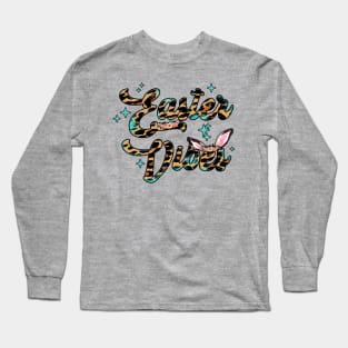 Easter vibes animal print Long Sleeve T-Shirt